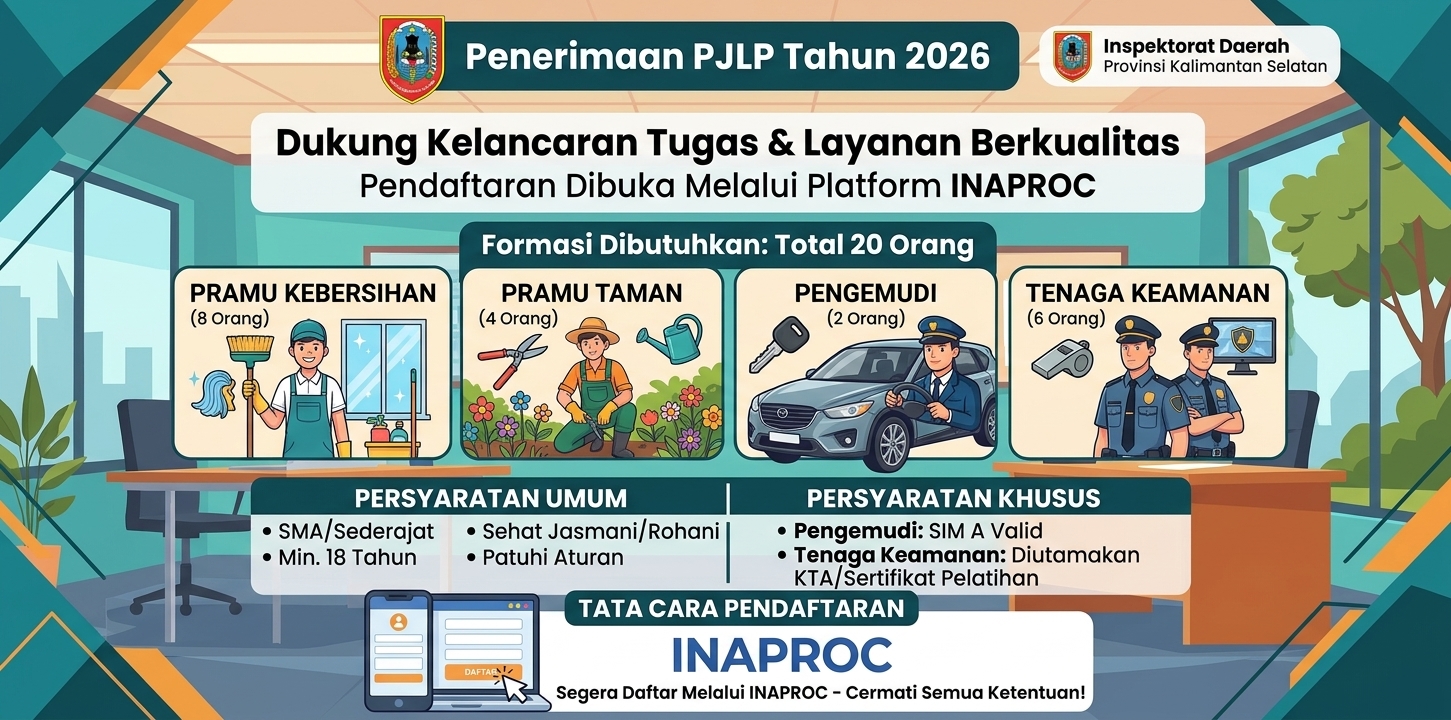 PENERIMAAN PENYEDIA JASA LAINNYA PERORANGAN (PJLP) TAHUN 2026